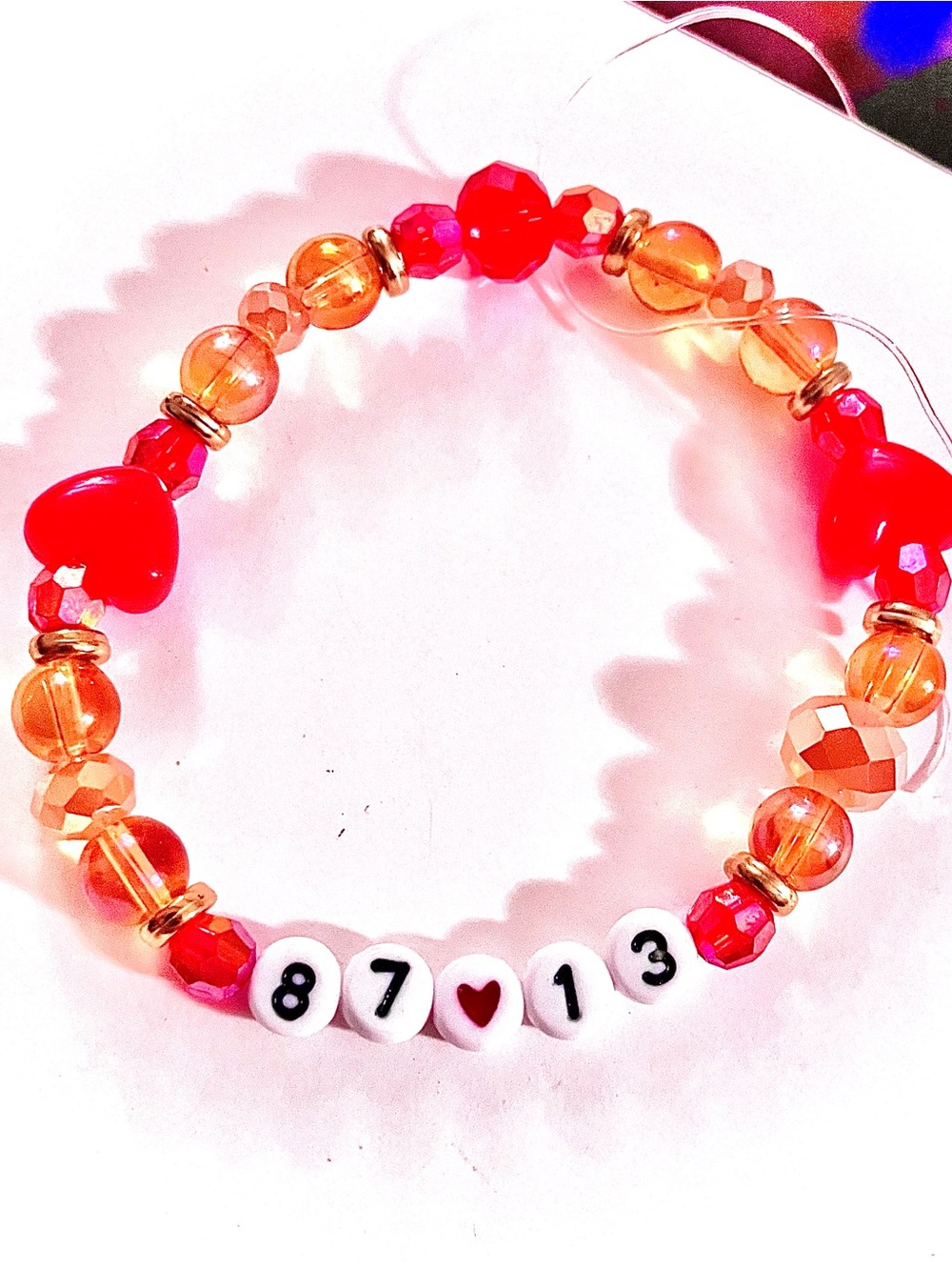 BUY1GET1FREE “87❤️13” Bracelet | Taylor Swift & Travis Kelce Inspired Bracelet